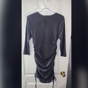 3/4 sleeve rouched dress